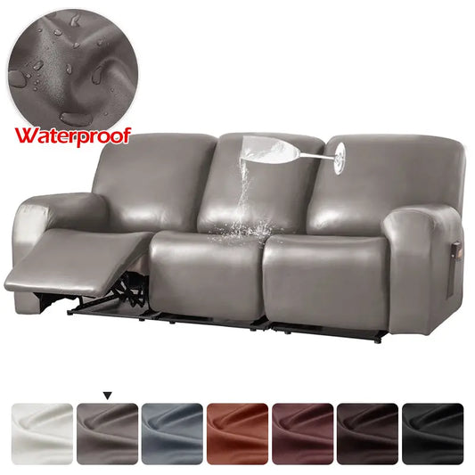 1/2/3 Seater Waterproof Recliner Chair Cover With Pocket Living Room Sofa & Chair Covers