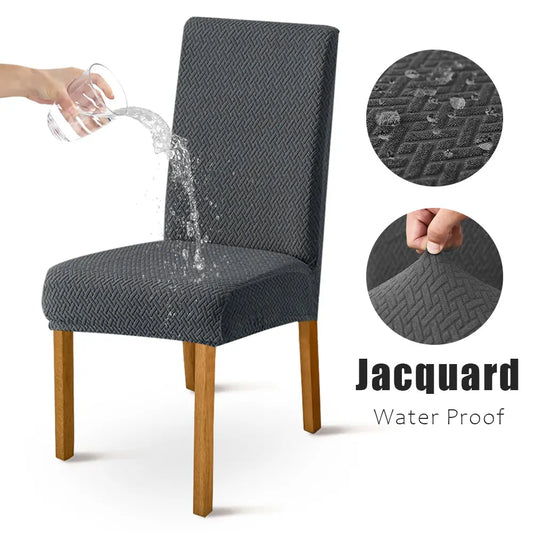 1/2/4/6pcs Waterproof Jacquard Chair Cover Sofa & Chair Covers