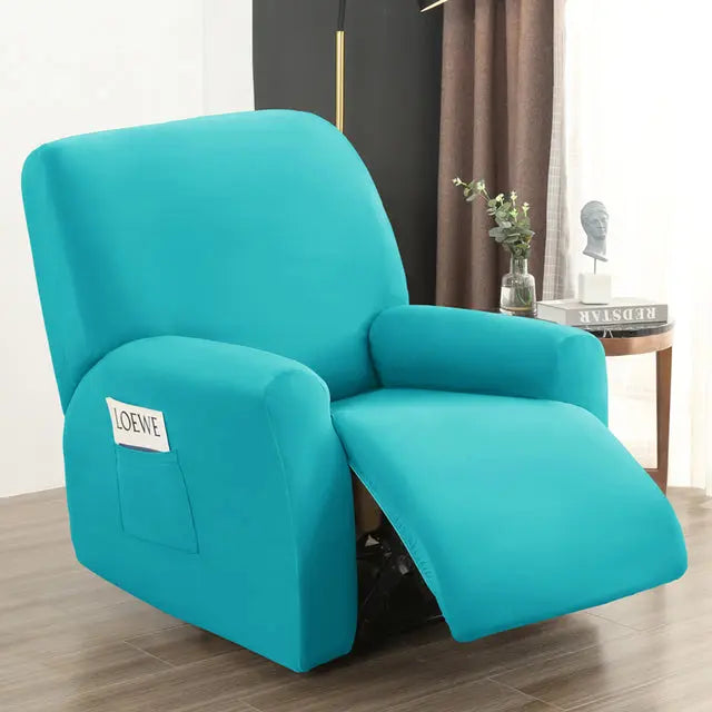 Skye Blue 4 pieces Waterproof Recliner Sofa Cover for Living Room Sofa & Chair Covers