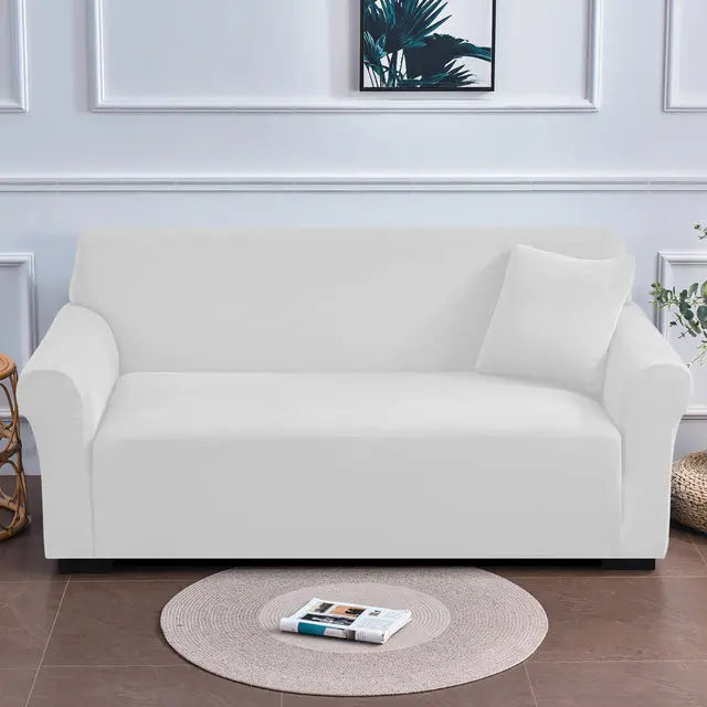 Waterproof Elastic Corner Sofa Covers 1/2/3/4 Seats Solid Couch Cover L Shaped Sofa & Chair Covers