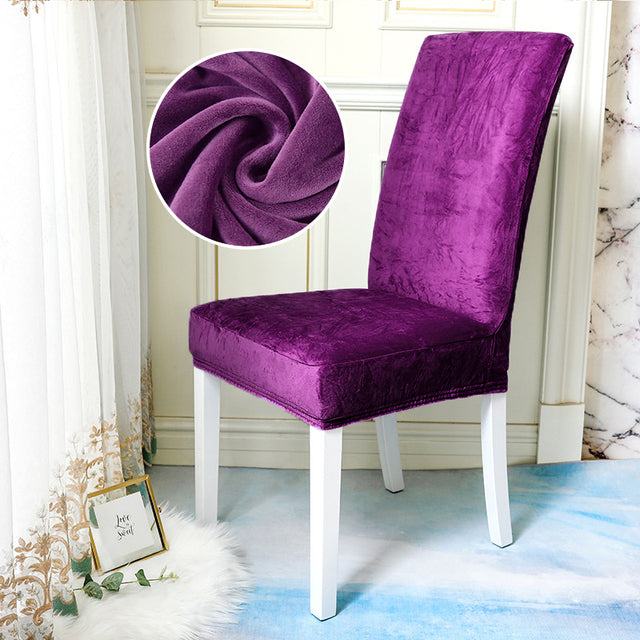 1/2/4/6 Pieces Velvet Shiny Fabric Chair Covers Universal Size Sofa & Chair Covers