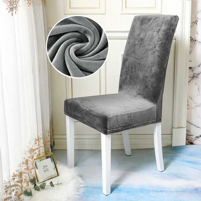 1/2/4/6 Pieces Velvet Shiny Fabric Chair Covers Universal Size Sofa & Chair Covers