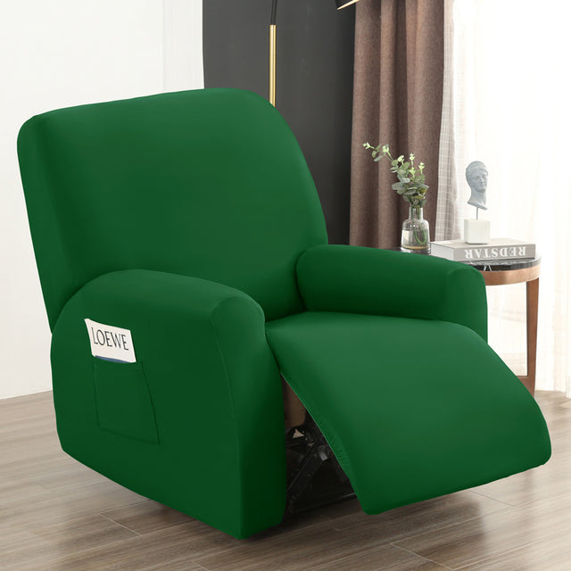 Emerald Green 4 pieces Waterproof Recliner Sofa Cover for Living Room Sofa & Chair Covers