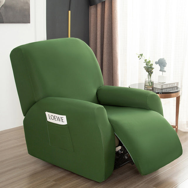 Olive Green 4 pieces Waterproof Recliner Sofa Cover for Living Room Sofa & Chair Covers