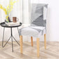 1 Pcs Geometric Dining Chair Cover Spandex Elastic Chair Slipcover Sofa & Chair Covers