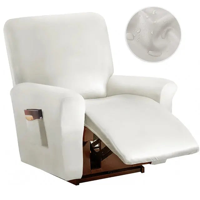 1/2/3 Seater Waterproof Recliner Chair Cover With Pocket Living Room Sofa & Chair Covers