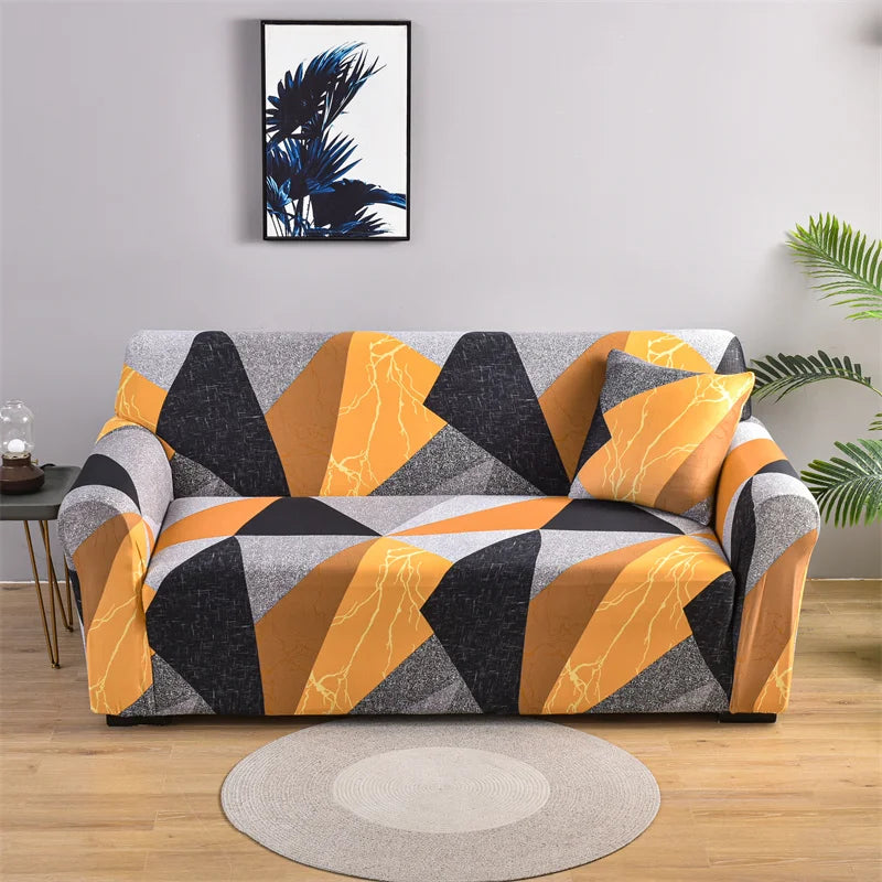 Geometric Sofa Cover - Non-Slip & Elastic - Available in 1, 2, 3 and 4 Seater in Various Patterns Sofa & Chair Covers