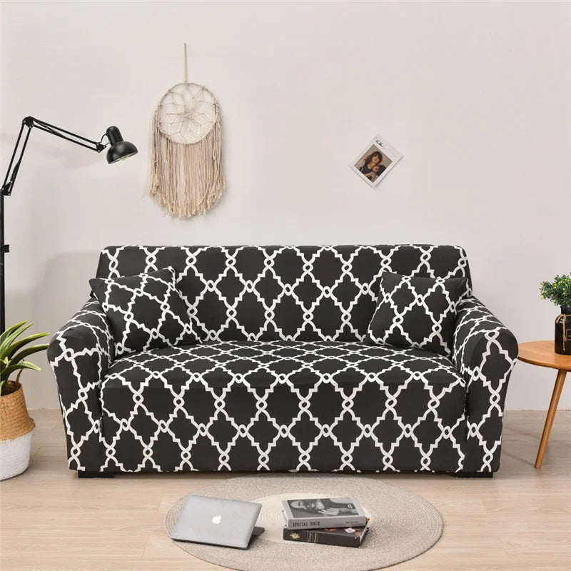 Geometric Sofa Cover - Non-Slip & Elastic - Available in 1, 2, 3 and 4 Seater in Various Patterns Sofa & Chair Covers