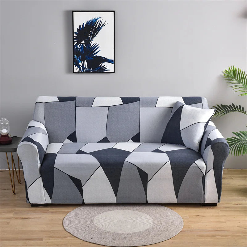 Geometric Sofa Cover - Non-Slip & Elastic - Available in 1, 2, 3 and 4 Seater in Various Patterns Sofa & Chair Covers