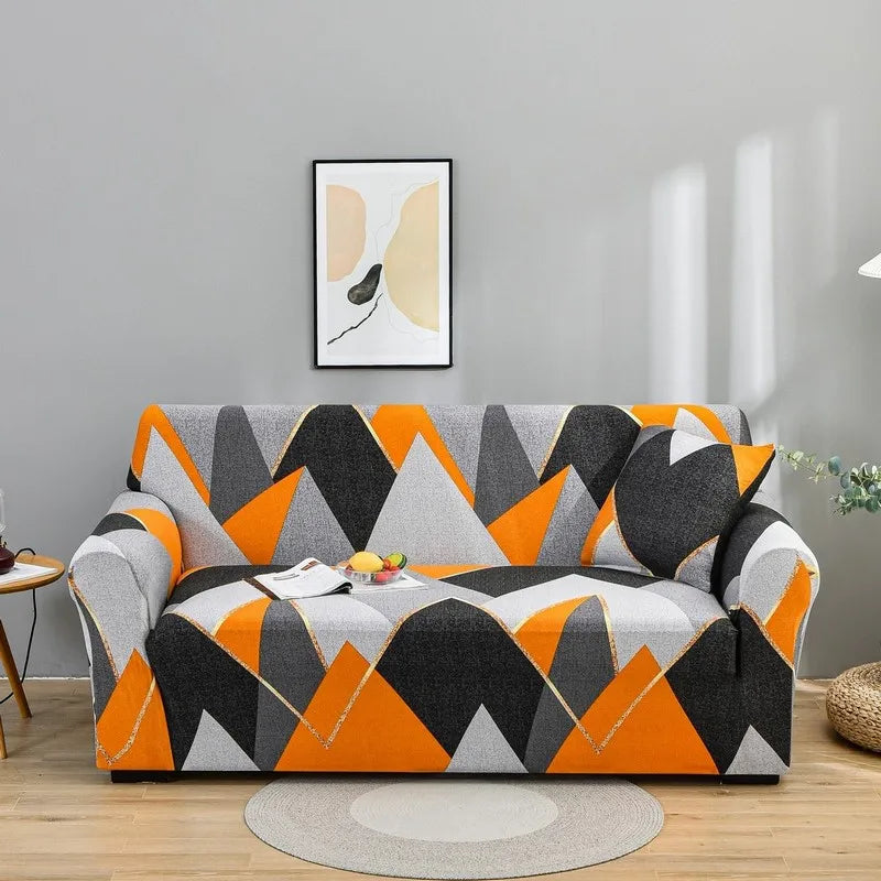 Geometric Sofa Cover - Non-Slip & Elastic - Available in 1, 2, 3 and 4 Seater in Various Patterns Sofa & Chair Covers