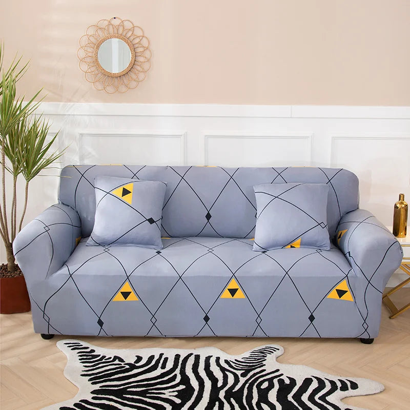 Geometric Sofa Cover - Non-Slip & Elastic - Available in 1, 2, 3 and 4 Seater in Various Patterns Sofa & Chair Covers