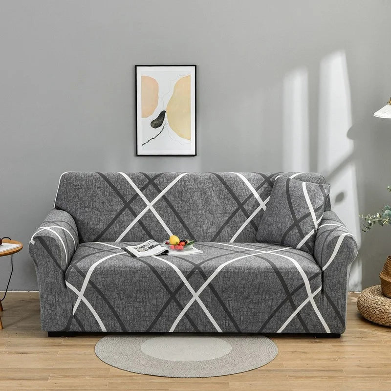 Geometric Sofa Cover - Non-Slip & Elastic - Available in 1, 2, 3 and 4 Seater in Various Patterns Sofa & Chair Covers