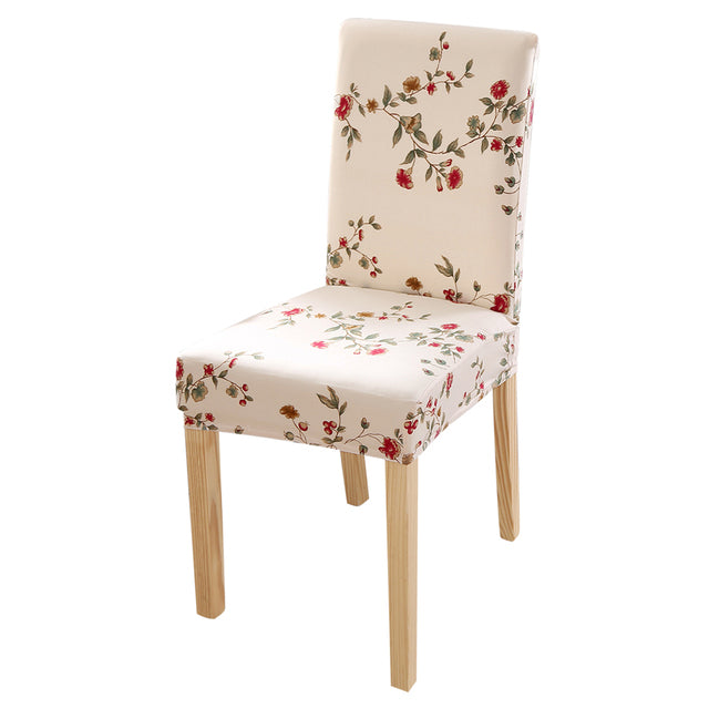 1/2/4/6Pcs Printed Flower Elastic Chair Cover Sofa & Chair Covers