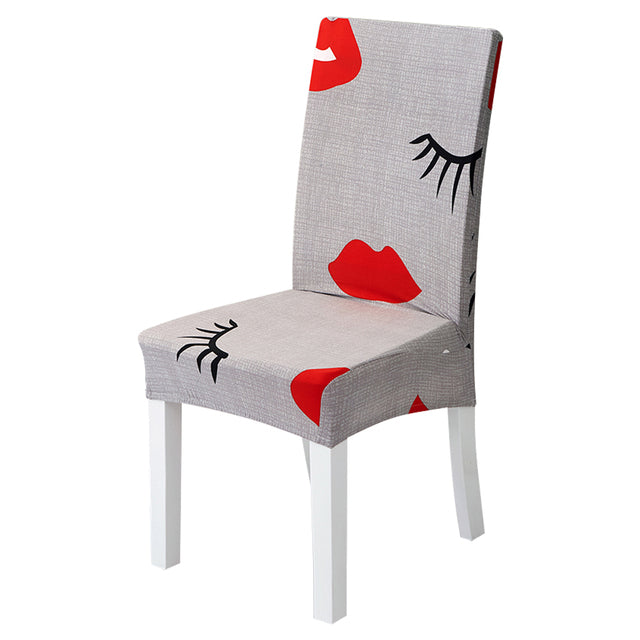 1/2/4/6Pcs Printed Flower Elastic Chair Cover Sofa & Chair Covers