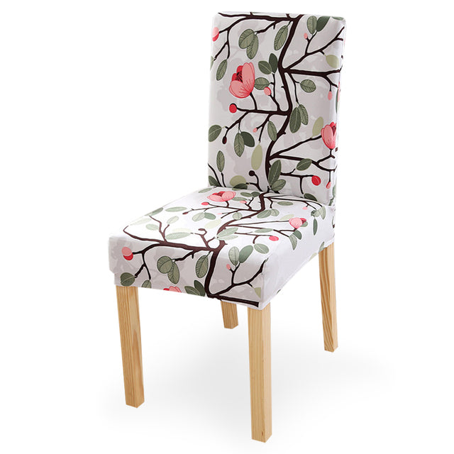 1/2/4/6Pcs Printed Flower Elastic Chair Cover Sofa & Chair Covers