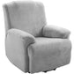 Light Grey 4 pieces Plush Velvet Recliner Sofa Cover for Living Room Sofa & Chair Covers