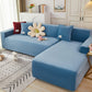 Velvet Plush L Shaped Sofa Velvet Covers for Living Room Sofa & Chair Covers